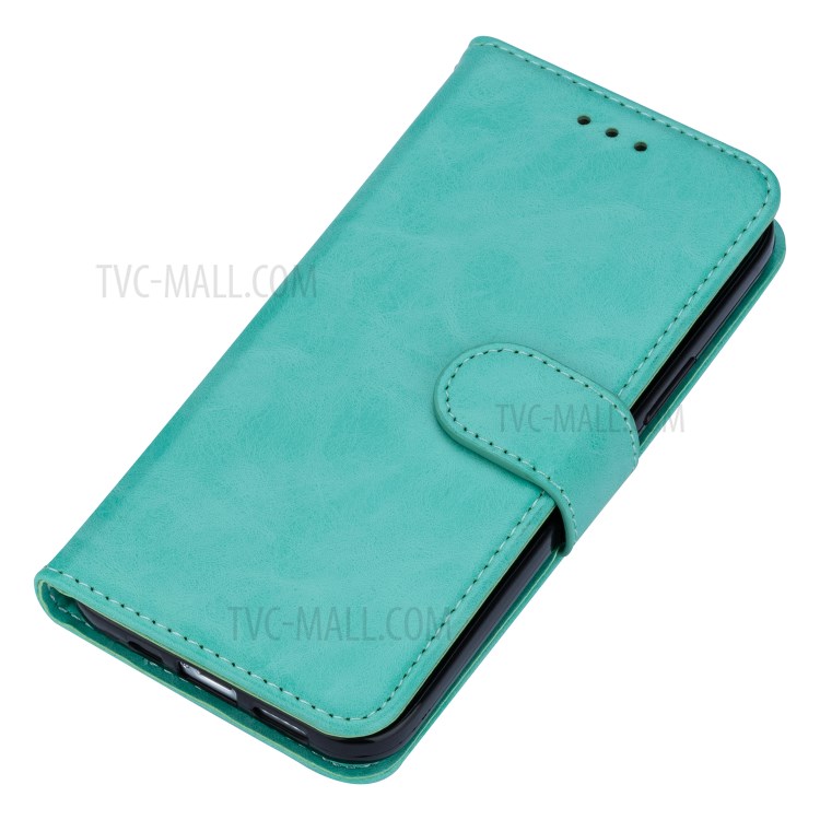Crazy Horse Surface Leather Cover for iPhone 12 Pro/12 - Green-6