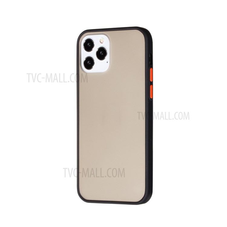 Drop-resistant Frosted Skin PC + TPU Hybrid Shell for iPhone 12 5.4 inch - Black-2