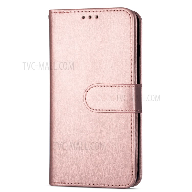 Leather Wallet Stand Phone Case with 9 Card Slots for iPhone 12 mini - Rose Gold-2
