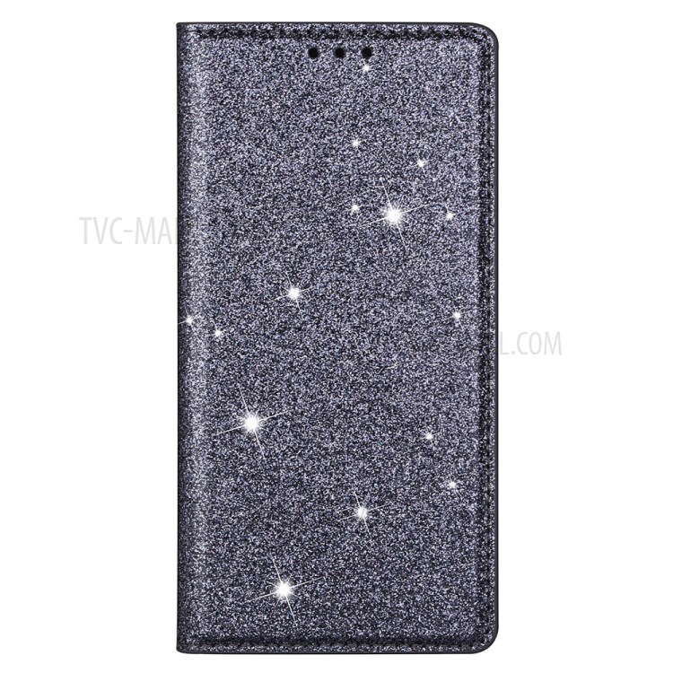 Flash Powder Stand Leather Card Holder Case for iPhone 12 Pro/12 - Grey-2