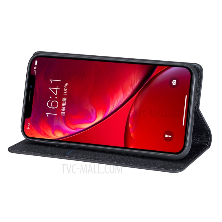 Flash Powder Stand Leather Card Holder Case for iPhone 12 Pro/12 - Grey-4