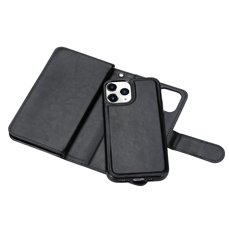 With 9 Card Slots Cell Phone Leather Case for iPhone 12 Pro Max 6.7-inch - Black-5