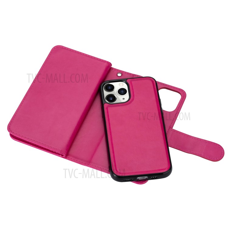 With 9 Card Slots Cell Phone Leather Case for iPhone 12 Pro Max 6.7-inch - Rose-5