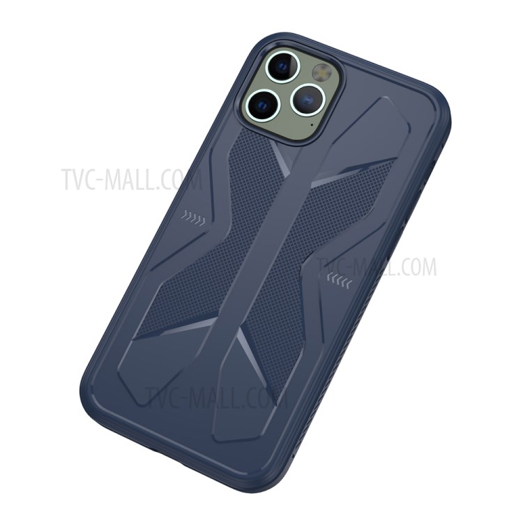 Butterfly Style TPU Phone Case for iPhone 12 Pro/12 - Blue-1