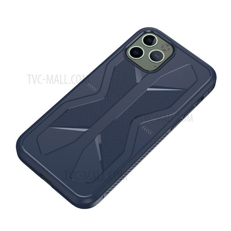 Butterfly Style TPU Phone Case for iPhone 12 Pro/12 - Blue-3