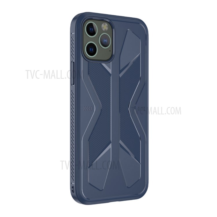 Butterfly Style TPU Phone Case for iPhone 12 Pro/12 - Blue-4