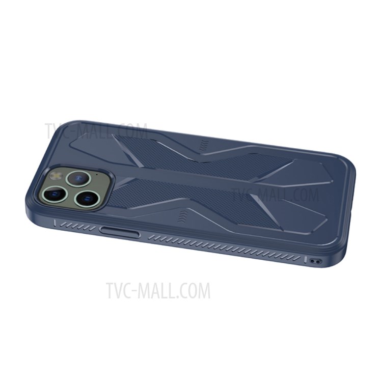 Butterfly Style TPU Phone Case for iPhone 12 Pro/12 - Blue-6
