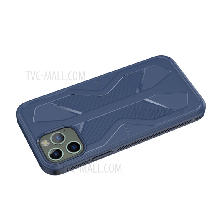 Butterfly Style TPU Phone Case for iPhone 12 Pro/12 - Blue-7