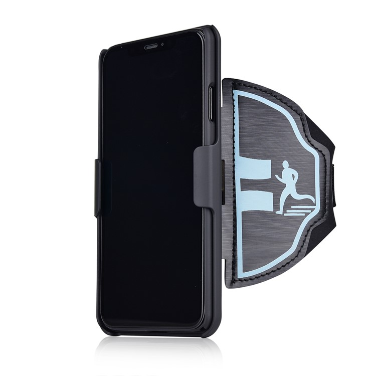 Woven Nylon Sport Arm Band PC Protector Cover with Kickstand for iPhone 12 Pro/12-5