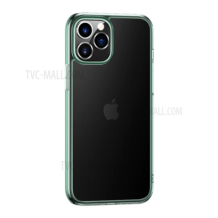 USAMS US-BH613 Minni Series Clear Tempered Glass + TPU Combo Phone Cover for iPhone 12 Pro Max - Green-1