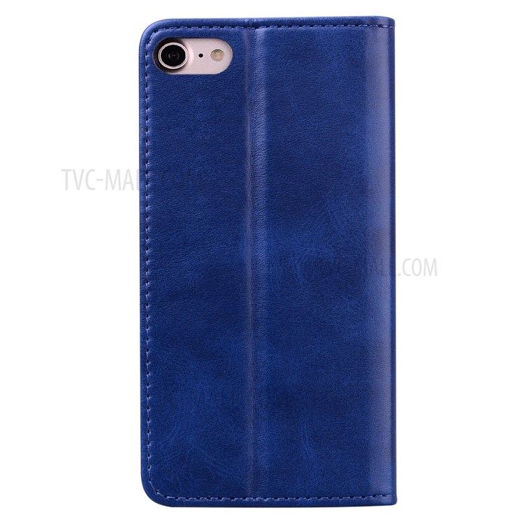 Business Style Splicing Shell Auto-absorbed Leather Wallet Case for iPhone 7/8/SE (2nd Generation) - Baby Blue-3