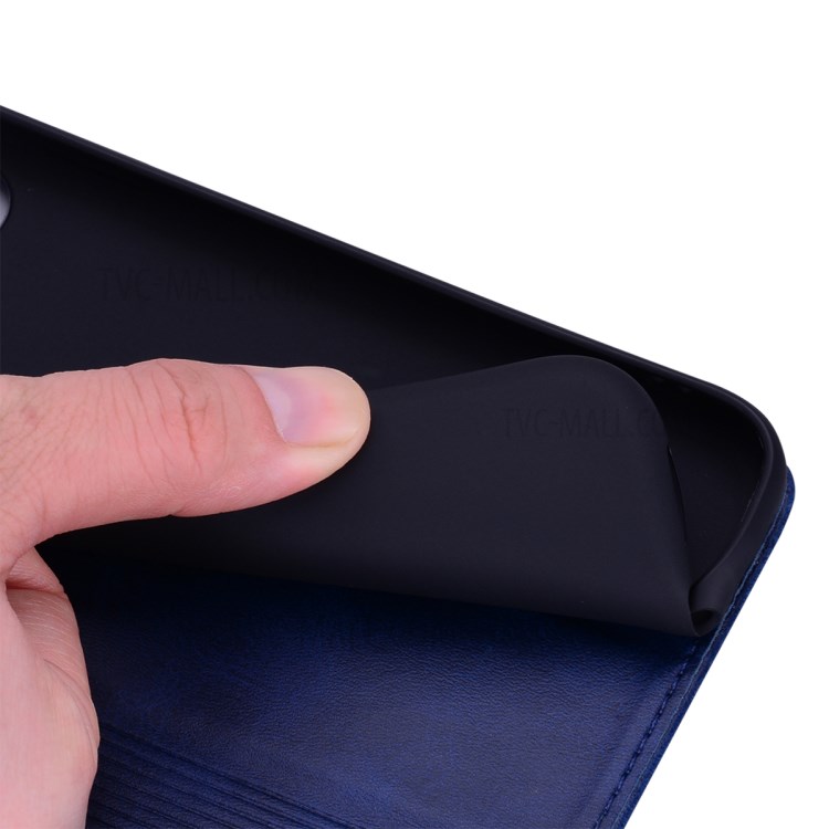 Business Style Splicing Shell Auto-absorbed Leather Wallet Case for iPhone 7/8/SE (2nd Generation) - Baby Blue-8