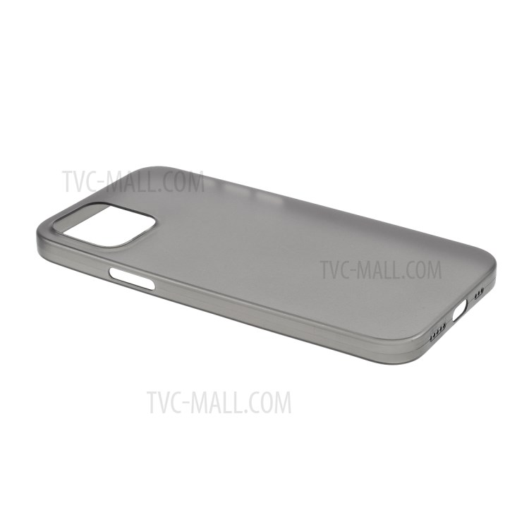 Ultra-thin Plastic Stylish Case for iPhone 12 Pro Max 6.7 inch - Dark Grey-4