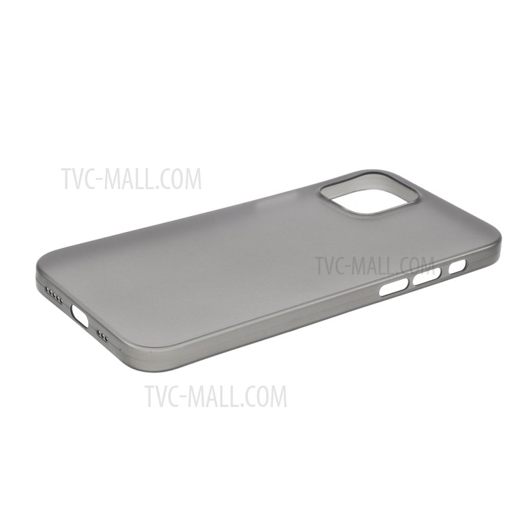 Ultra-thin Plastic Stylish Case for iPhone 12 Pro Max 6.7 inch - Dark Grey-5