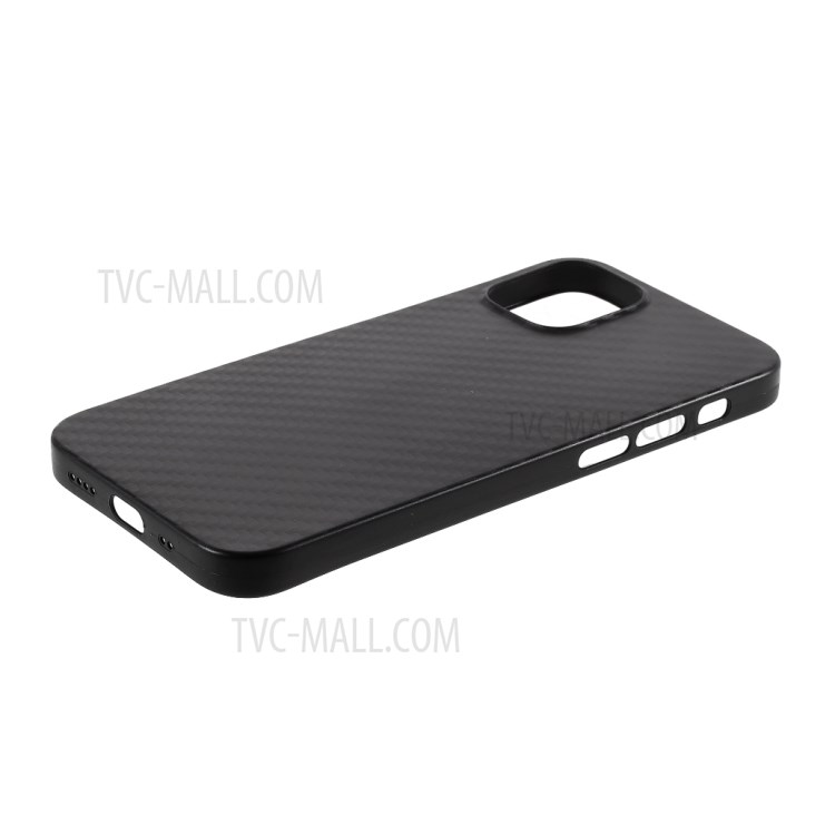 Carbon Fiber Texture Hard PC Phone Case for iPhone 12 mini 5.4 inch - Black-4