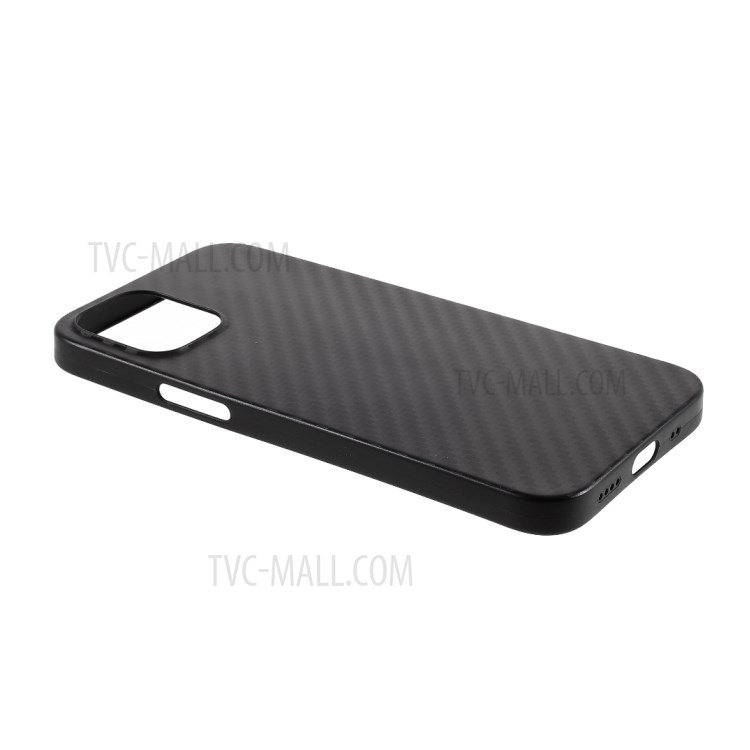 Carbon Fiber Texture Hard PC Phone Case for iPhone 12 mini 5.4 inch - Black-5