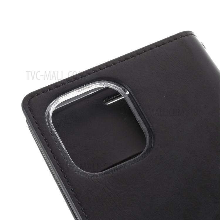 MERCURY GOOSPERY Mansoor Series Wallet Style Leather Cover Case for iPhone 12 Pro / iPhone 12 Max 6.1-inch - Black-11