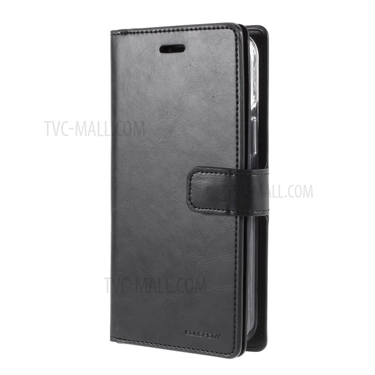 MERCURY GOOSPERY Mansoor Series Wallet Style Leather Cover Case for iPhone 12 5.4-inch - Black-2