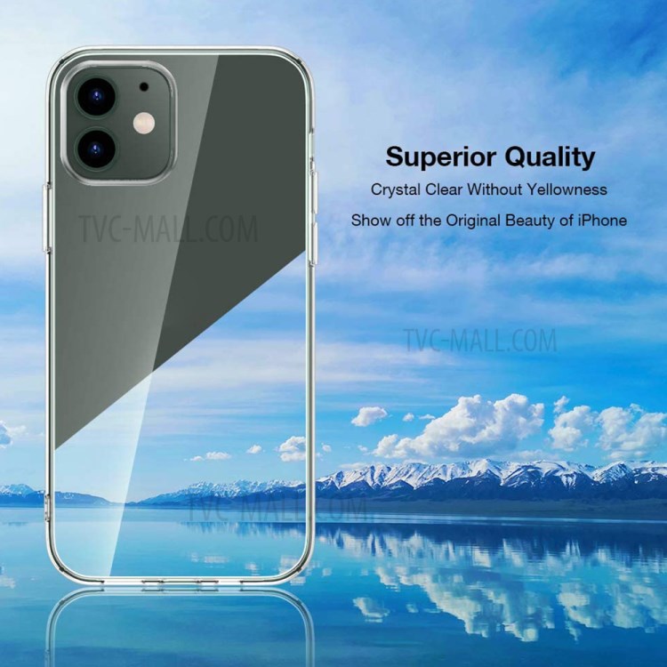 TPU Phone Case with Tempered Glass Screen Protector for iPhone 12 Pro Max Accessory-2