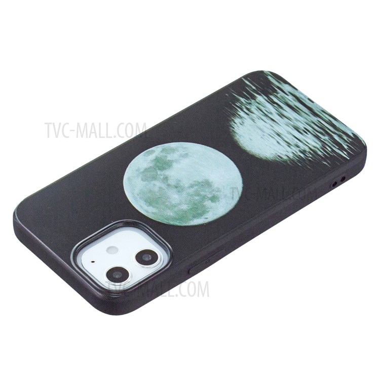 Pattern Printing Matte TPU Shell for iPhone 12 Pro Max - Moon-2