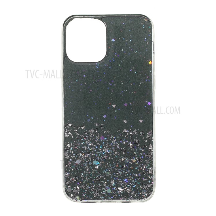 Starry Sky Epoxy TPU Case Phone Cover for iPhone 12 mini - Black-1