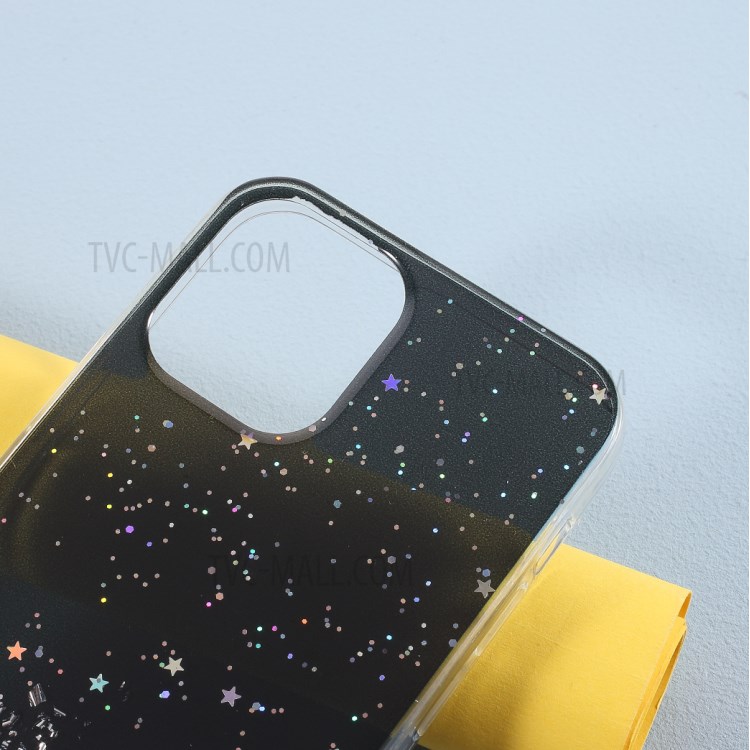 Starry Sky Epoxy TPU Case Phone Cover for iPhone 12 mini - Black-3