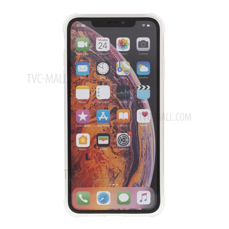 Marble Pattern Four-corner Anti-fall IMD TPU Case for iPhone XS Max 6.5 inch - Style B-3
