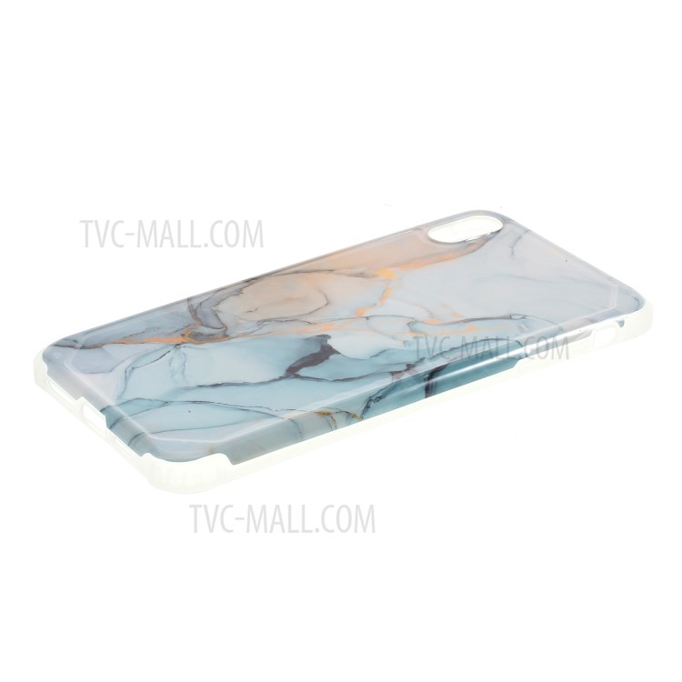Marble Pattern Four-corner Anti-fall IMD TPU Case for iPhone XS Max 6.5 inch - Style B-5