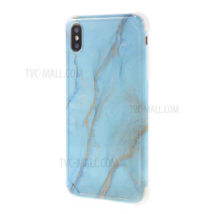 Marble Pattern Four-corner Anti-fall IMD TPU Case for iPhone XS Max 6.5 inch - Style C-2