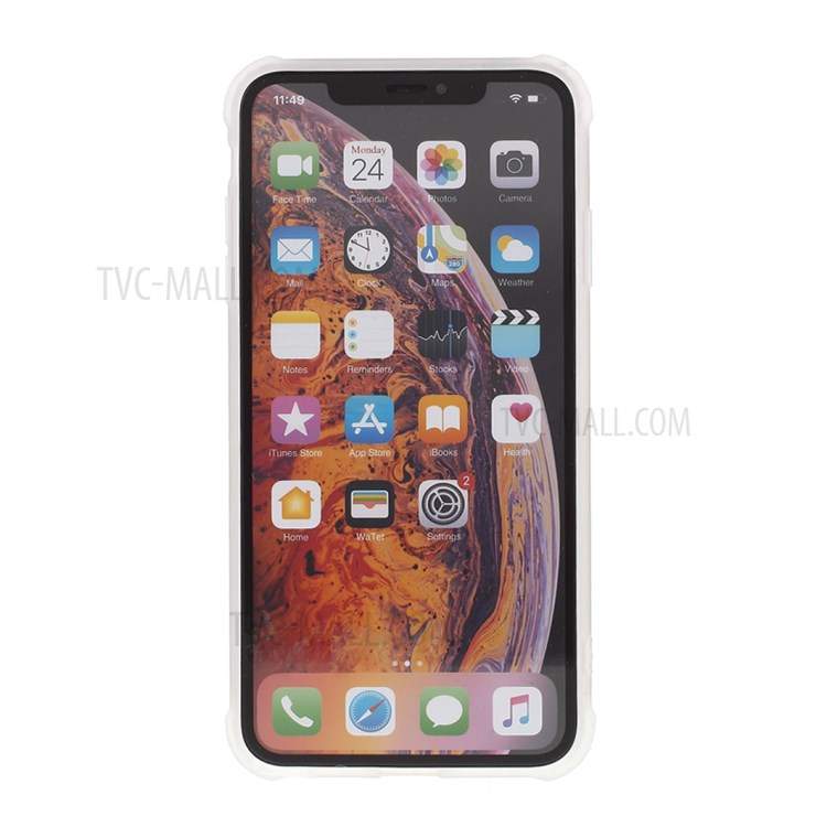 Marble Pattern Four-corner Anti-fall IMD TPU Case for iPhone XS Max 6.5 inch - Style C-3