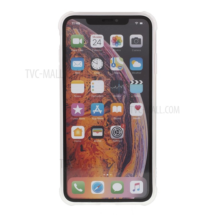 Marble Pattern Four-corner Anti-fall IMD TPU Case for iPhone XS Max 6.5 inch - Style E-3