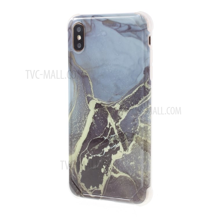 Marble Pattern IMD TPU Case for iPhone X/XS 5.8 inch Four-corner Anti-fall - Style A-2