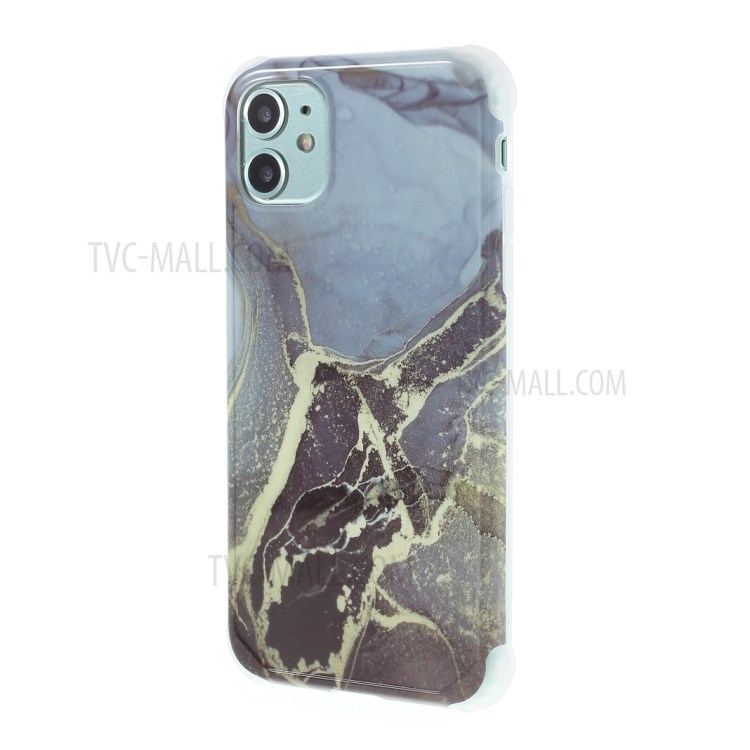 Marble Pattern IMD TPU Shell for iPhone 11 6.1 inch Cover Four-corner Anti-fall - Style A-2