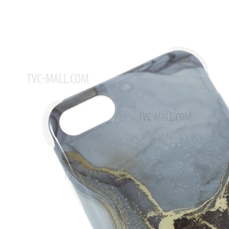 Shell TPU de Patrones de Mármol Para Iphone 8/7/SE (2020)/SE (2022) Caso de Cuatro Esquinas Anti-caza - Estilo A-7