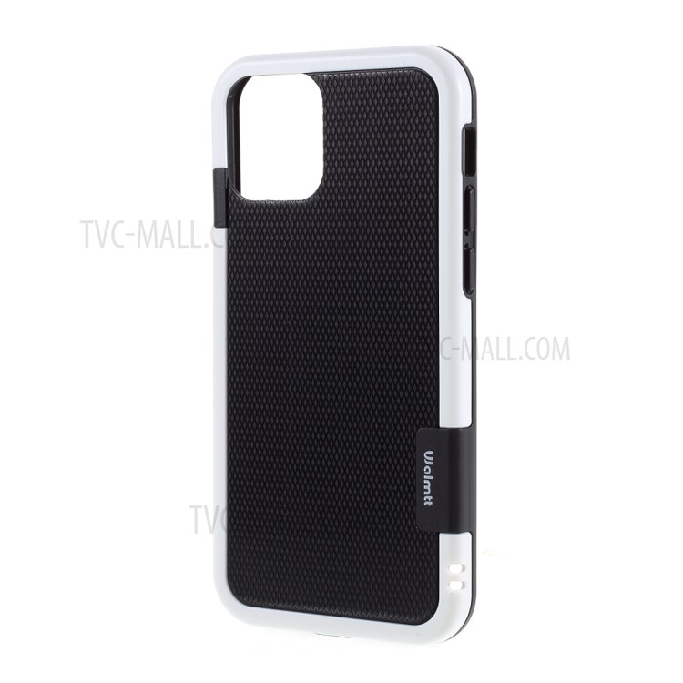 Assorted Color Edge PC + TPU Rhombus Texture Back Case for iPhone 12 Mini - Black-2