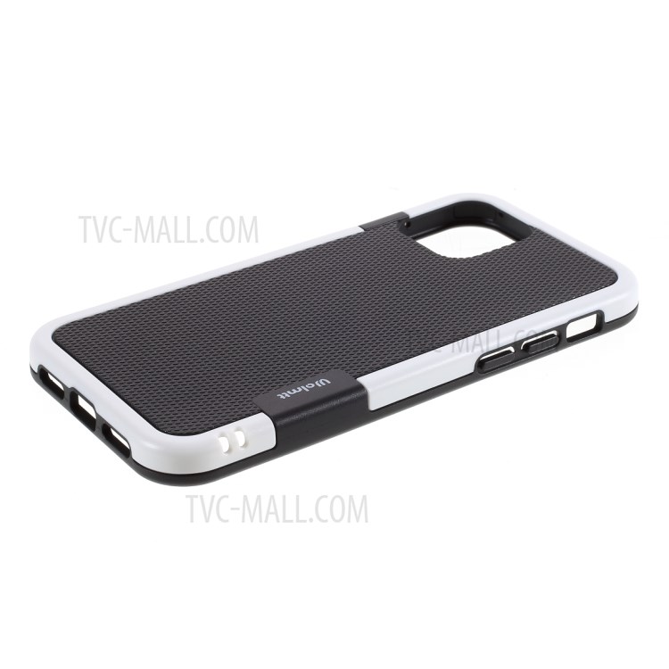 Assorted Color Edge PC + TPU Rhombus Texture Back Case for iPhone 12 Mini - Black-5