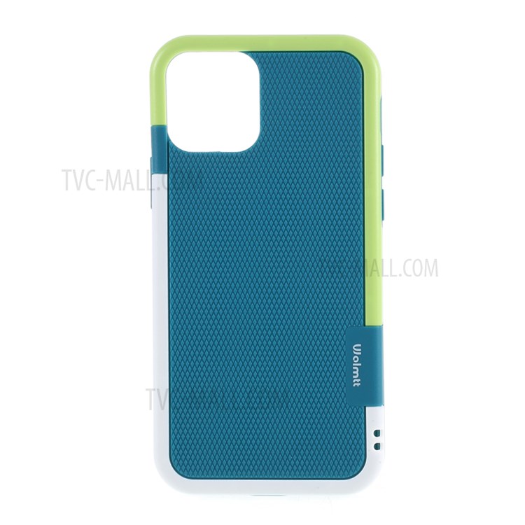 Assorted Color Edge PC + TPU Rhombus Texture Back Case for iPhone 12 Mini - Baby Blue-1