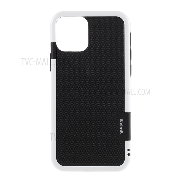 Assorted Color Edge PC + TPU Rhombus Texture Back Case for iPhone 12 Pro / iPhone 12 - Black-1