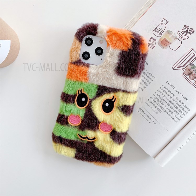 Estilo Emoji Bordados De Pelúcia Macia Shell TPU Revestido Para Iphone 12 Pro / 12 6.1 Polegadas - Corar-1