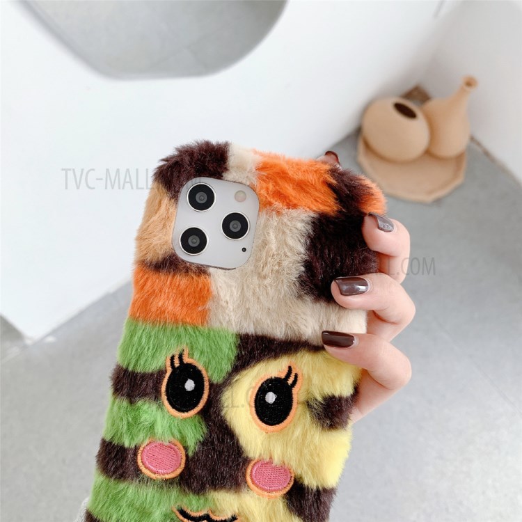 Estilo Emoji Bordados De Pelúcia Macia Shell TPU Revestido Para Iphone 12 Pro / 12 6.1 Polegadas - Corar-3