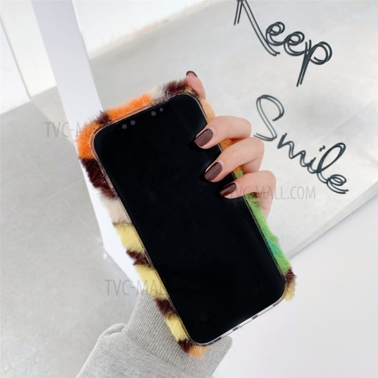 Style De Broderie Emoji Peluche Étui Souple Enduit TPU Pour IPhone 12 Mini 5,4 Pouces - Rougir-2