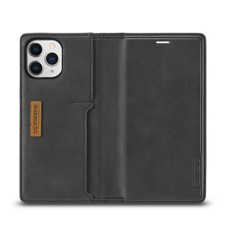 LC.IMEEKE LC-001 Series Leather Phone Cover Case for iPhone 12 Pro Max - Black-4