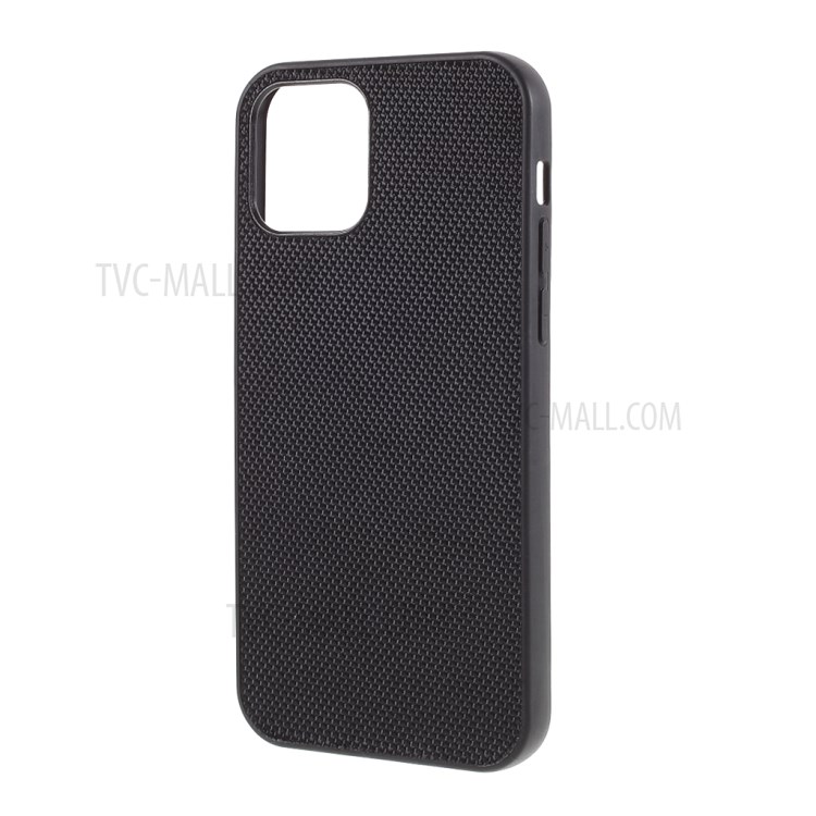 Nylon Coated TPU Case Phone Cover for iPhone 12 mini - Black-2