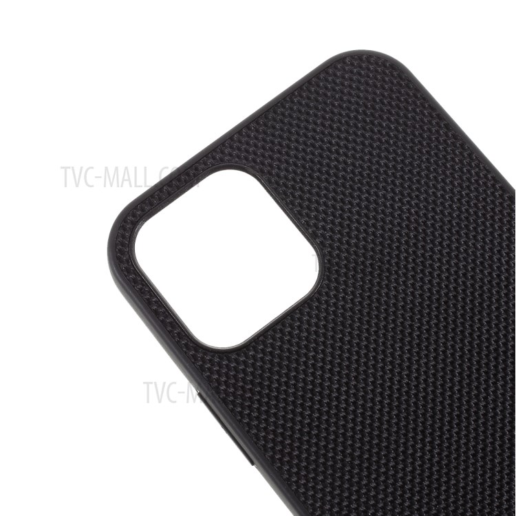 Nylon Coated TPU Case Phone Shell for iPhone 12/12 Pro - Black-8