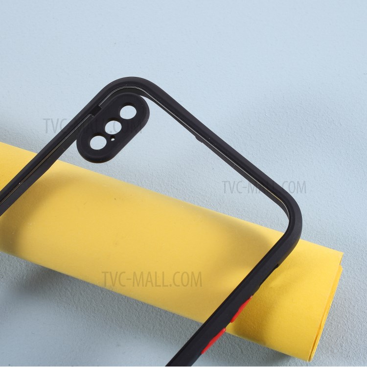 Kontrastfarbe Acryl-Hybrid + TPU Schutzhülle Für Iphone XS / X - Schwarz-3