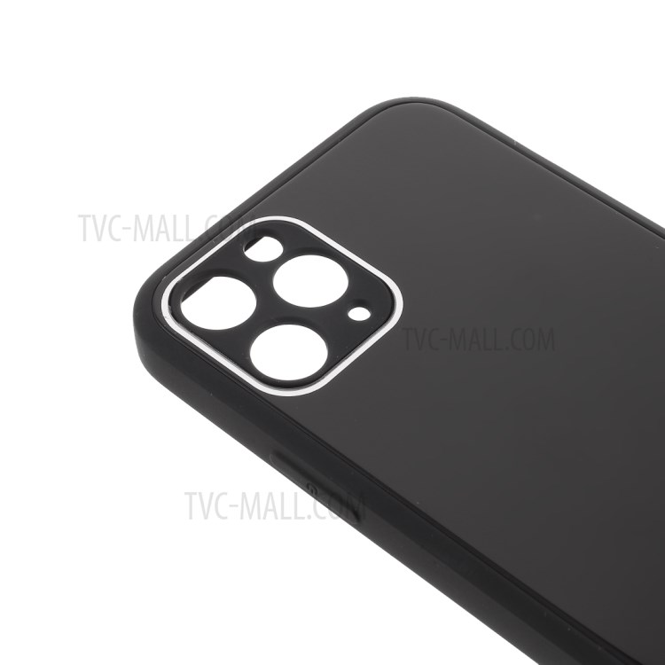 Glass + PC + TPU Hybrid Mobile Phone Cover for iPhone 11 Pro 5.8 inch - Black-8
