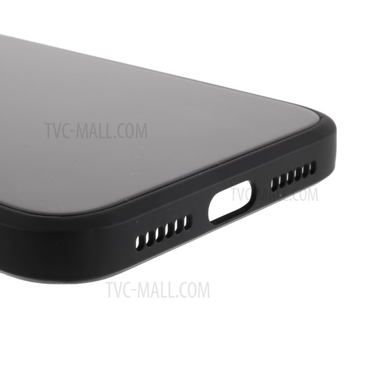 For iPhone 11 6.1 inch Glass + PC + TPU Combo Phone Cover Accessory - Black-6
