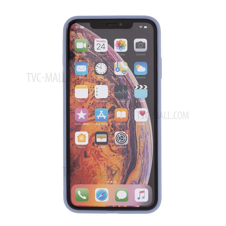 Glass + PC + TPU Combo Cover Protection Phone Casing for iPhone XS Max 6.5 inch - Purple-3