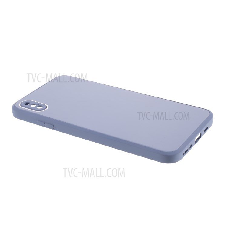 Glass + PC + TPU Combo Cover Protection Phone Casing for iPhone XS Max 6.5 inch - Purple-4