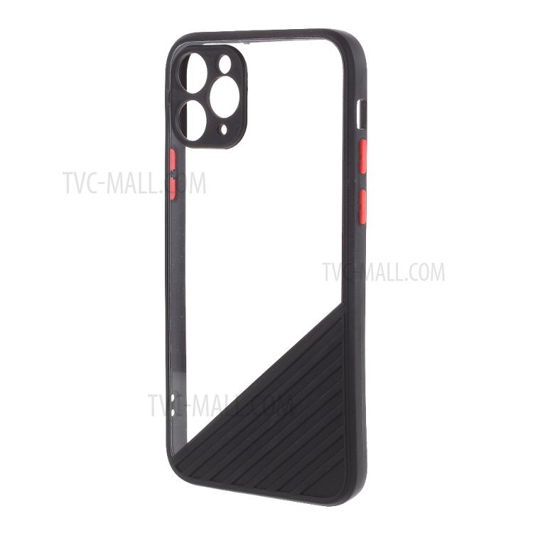 Contrast Color Case Acrylic + TPU Combo Shell Case for iPhone 11 Pro 5.8 inch - Black-2